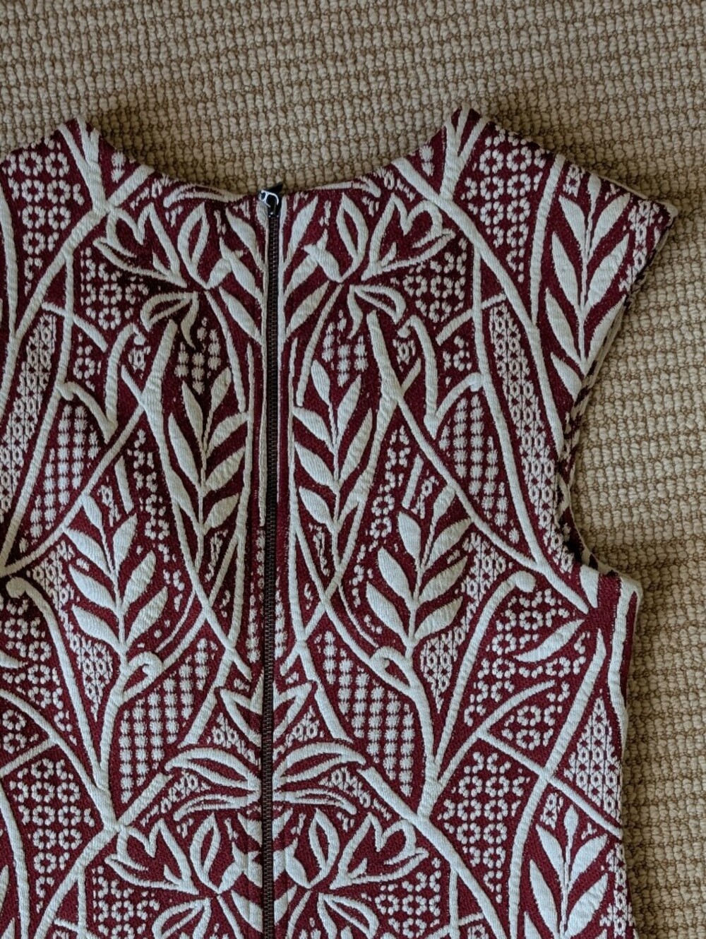 Knit Jacquard Cocktail Dress - Picture 4 of 7